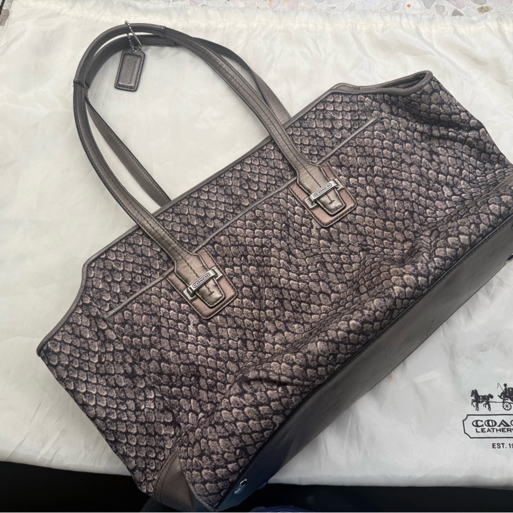 Coach Snakeskin Tote